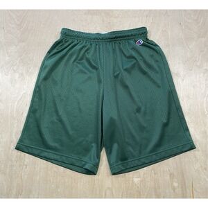 Champion Green 90s Classic Mens Mesh Athletic Size S Shorts